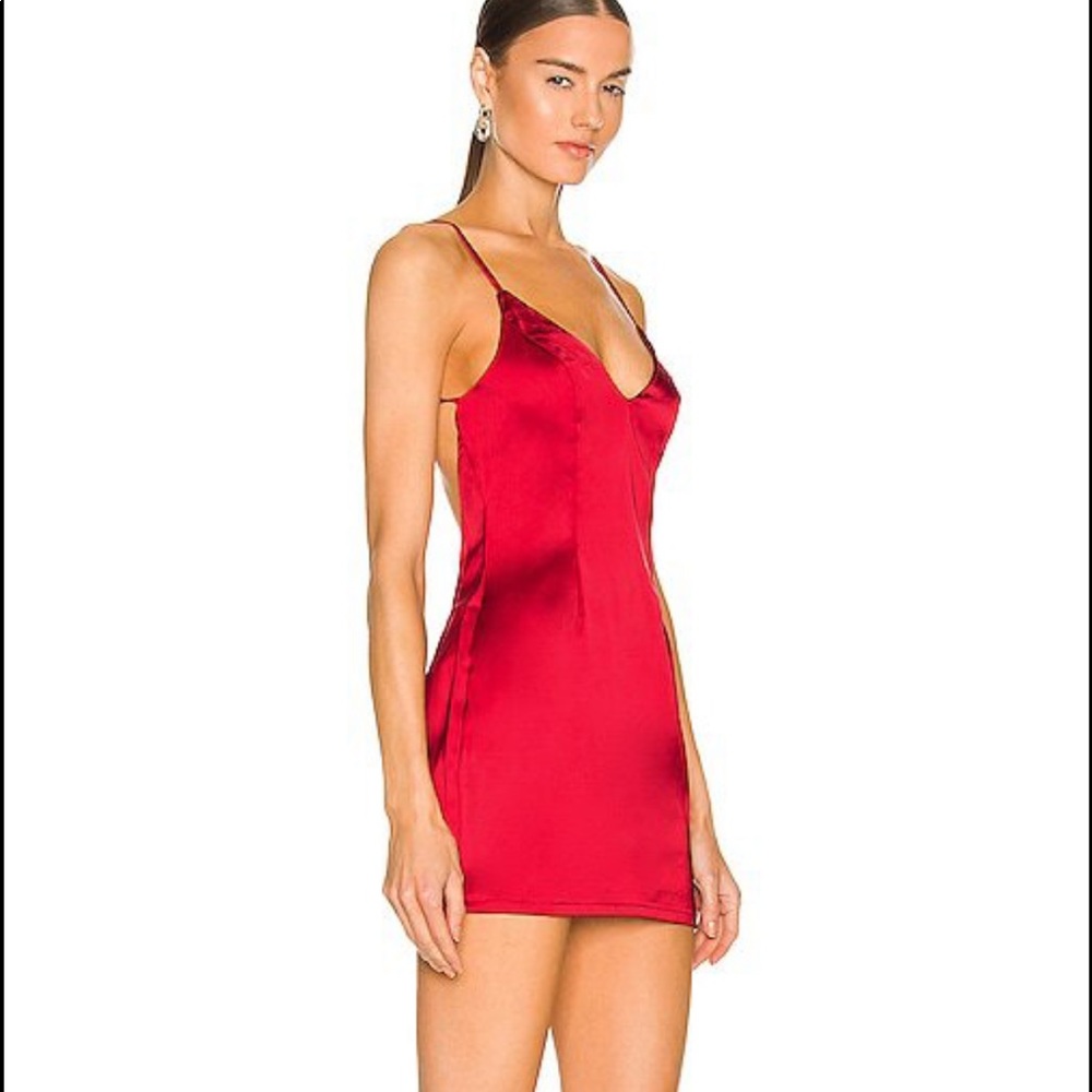 SOLD Red superdown mini dress - Picture 1 of 6